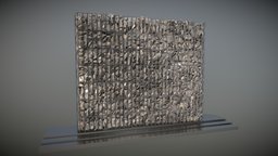 Noise Barrier Gabion Stone Wall 5m | Low-Poly