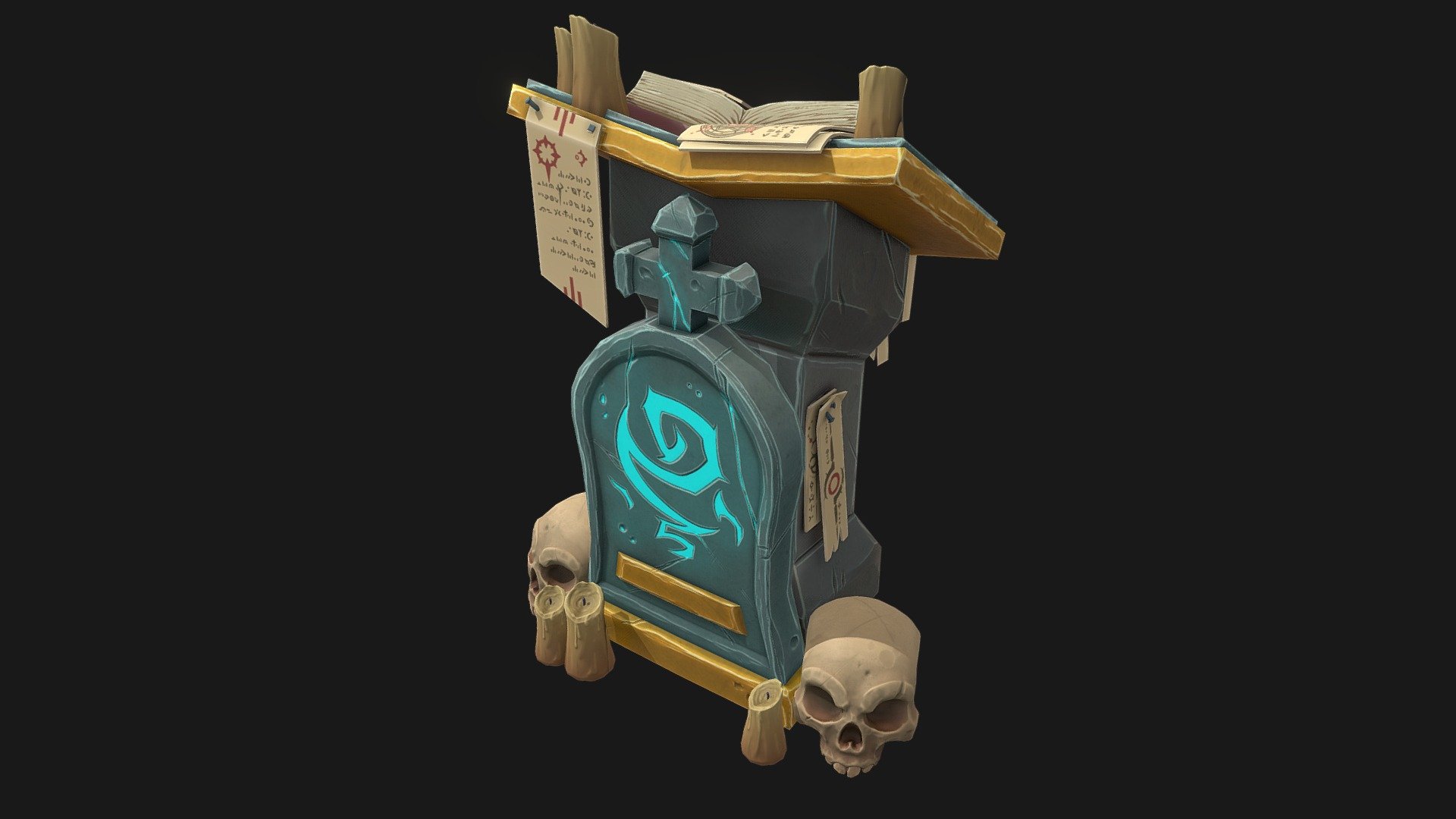 Book altar asset for the graveyard asset pack I’m working on.

All done with blender, Zbrush and substance painter 3d model