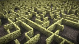 Maze b3d, level, puzzle, leveldesign, maze, game, blender, lowpoly, simple, environment