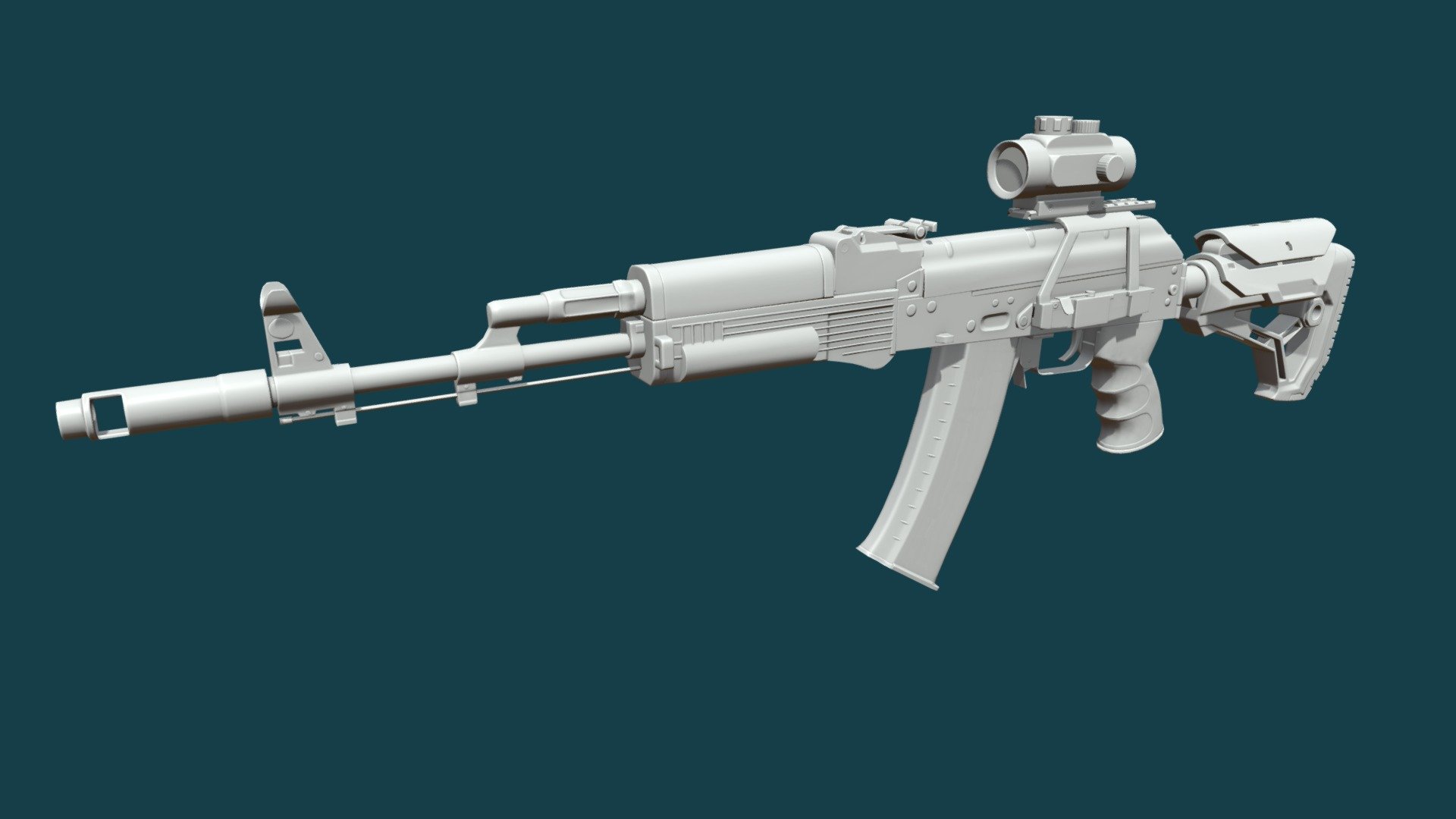 Ambient occlusion,
normal map - AK-74m baked AO and normals - 3D model by vfrankiv (@kunigavlad) 3d model