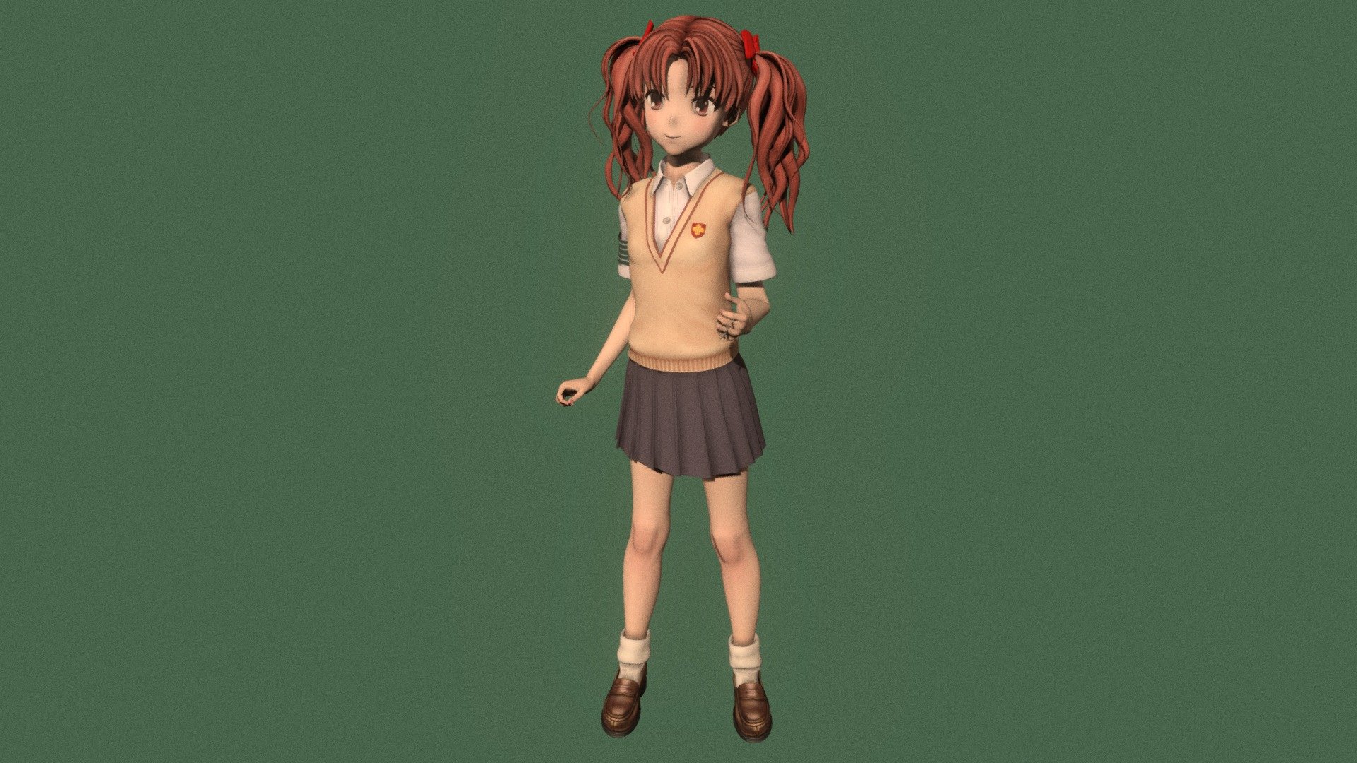 Posed model of anime girl Kuroko Shirai (A Certain Scientific Railgun).

This product include .FBX (ver. 7200) and .MAX (ver. 2010) files.

Rigged version: https://sketchfab.com/3d-models/t-pose-rigged-model-of-kuroko-shirai-f87cddd7fa61409ebf2182e450765ca4

I support convert this 3D model to various file formats: 3DS; AI; ASE; DAE; DWF; DWG; DXF; FLT; HTR; IGS; M3G; MQO; OBJ; SAT; STL; W3D; WRL; X.

You can buy all of my models in one pack to save cost: https://sketchfab.com/3d-models/all-of-my-anime-girls-c5a56156994e4193b9e8fa21a3b8360b

And I can make commission models.

If you have any questions, please leave a comment or contact me via my email 3d.eden.project@gmail.com 3d model