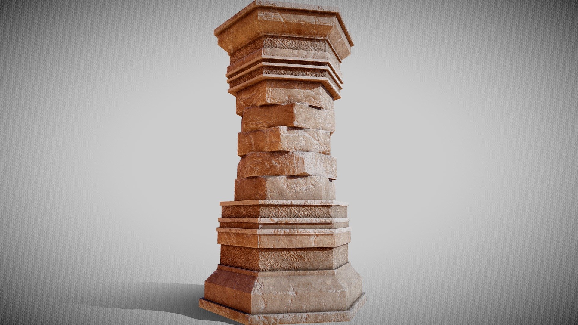 I saw a similar pillar in a video for Elyon A:IR, and thought I'd make something like it.

Modeled in Blender and textured in Substance Painter 3d model