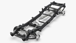 HD PICKUP TRUCK CHASSIS 4WD IFS truck, suspension, offroad, drivetrain, steering, brake, joint, axle, chassis, yoke, heavy-duty, driveshaft, differential, pickuptruck