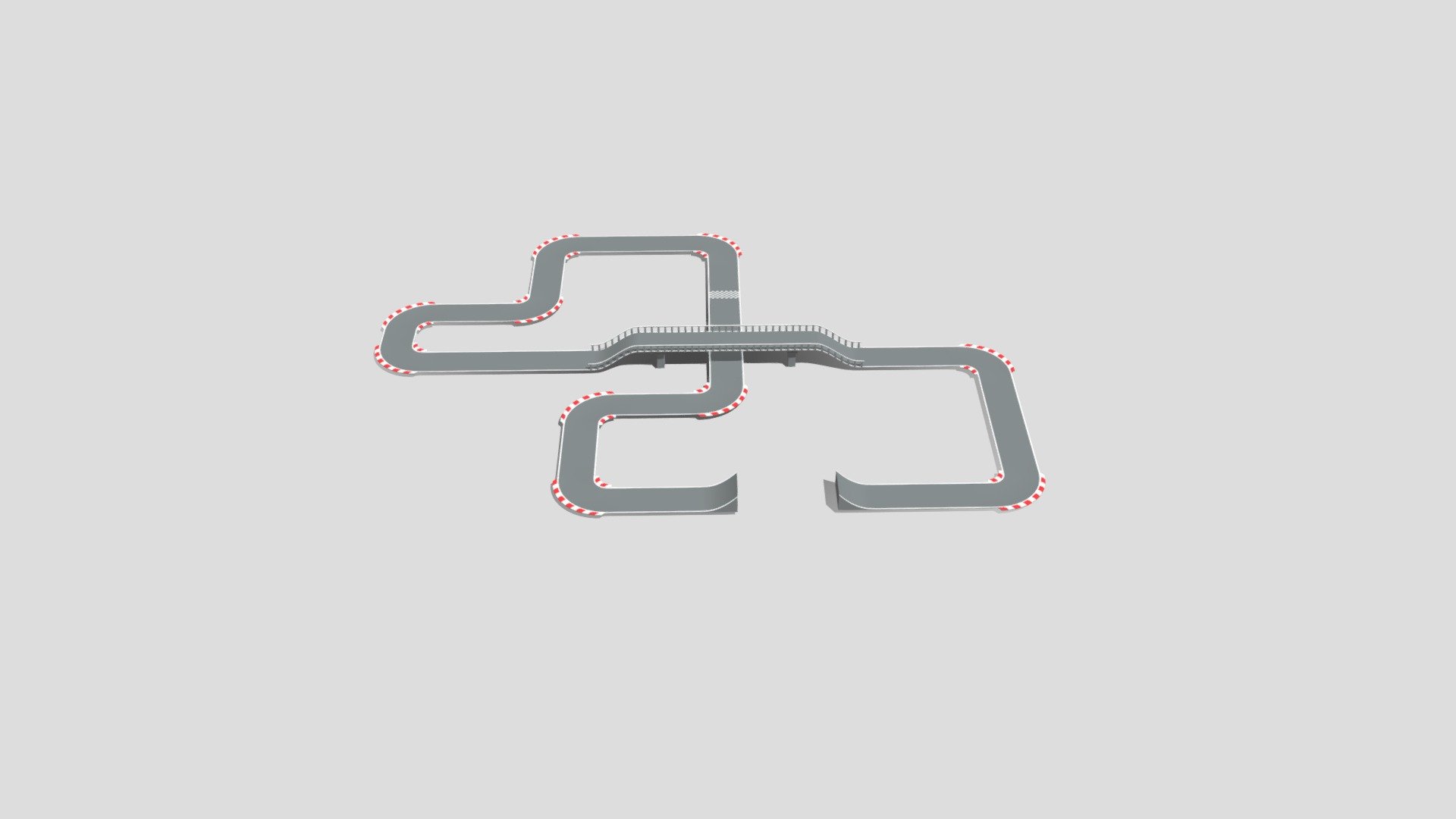It's a low poly race track made in blender with ramp &amp; bridge.

lowpoly
racetrack - Low poly race track - Download Free 3D model by Harshluisydv 3d model