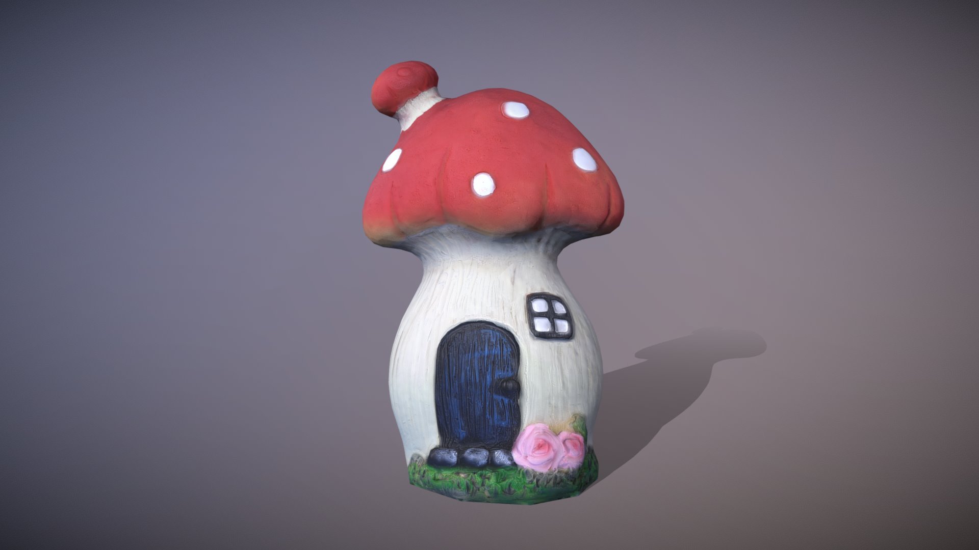 My 3D Mushroom House from photos generated with photogrammetry software 3DF Zephyr v4.523 processing 50 images - Mushroom House - Download Free 3D model by Horton 3d model
