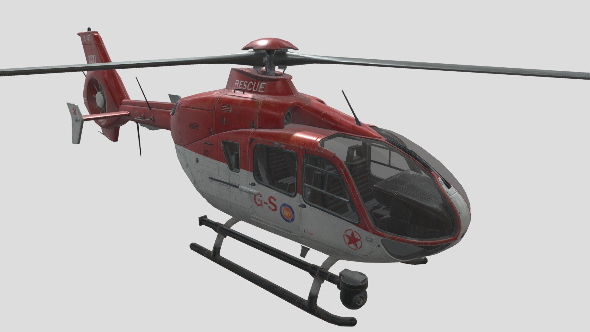 3D Realisitc Helicopter Model of ZangaGames, PBR hard surface,hope you guys like it! - 3D Realisitc Helicopter Model of Zanga Games - 3D model by zangagamesart 3d model