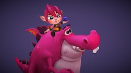 Lily & Snout Characters short, and, vr, snout, lily, artella, sketchfab, noai