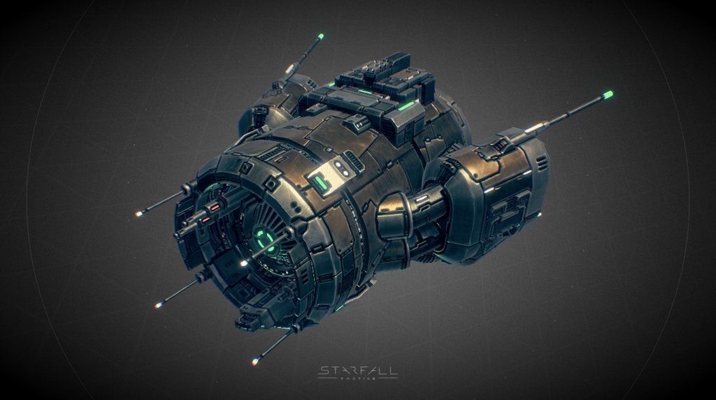 In-game model of a small spaceship belonging to the Deprived faction.
Learn more about the game at http://starfalltactics.com/ - Starfall Tactics — Bruno Deprived cruiser - 3D model by Snowforged Entertainment (@snowforged) 3d model