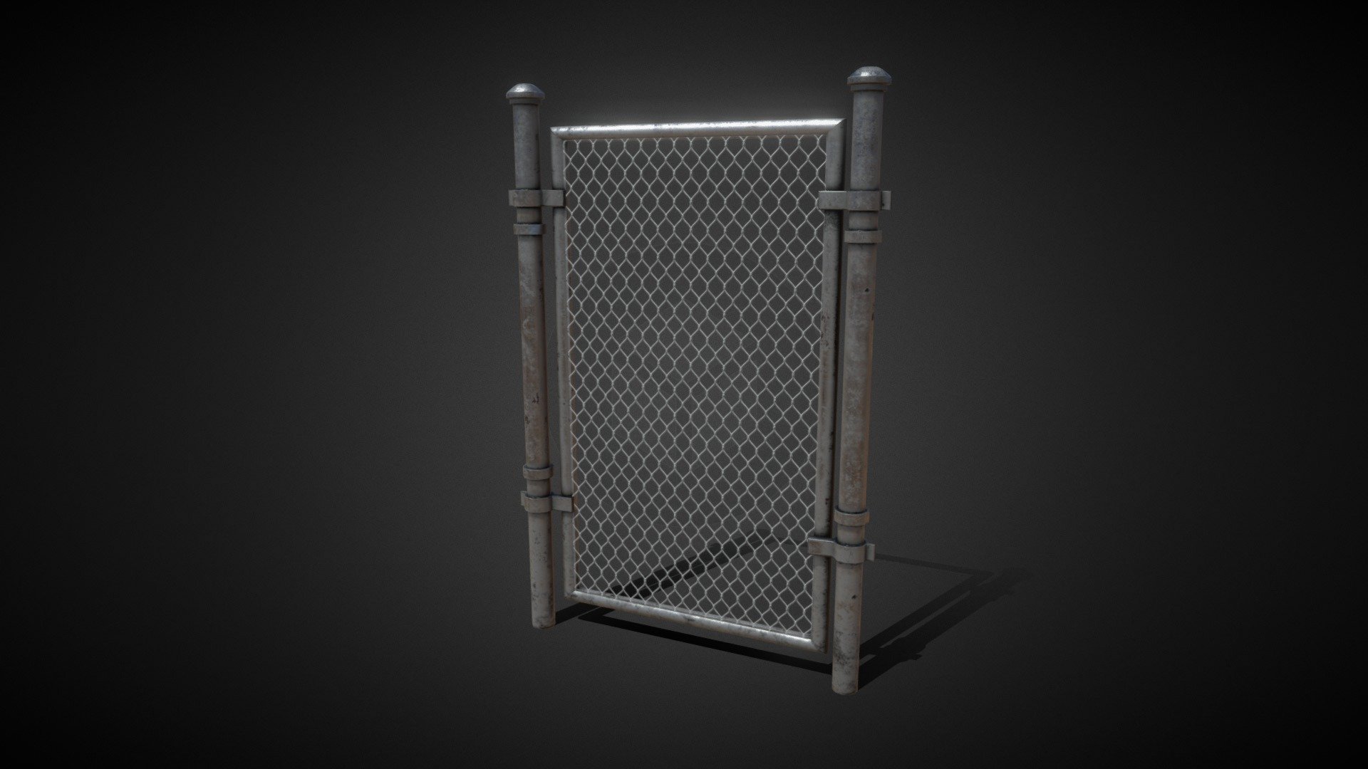 A quick metal gate created for student game Recreant! I created both the low and high poly, as well as the .sbsra material for the chainlink 3d model