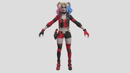 Fortnite: Harley Quinn V2 suit, and, style, two, games, other, by, for, unreal, new, epic, another, 2nd, original, engine, harley, quinn, ue, fortnite, unity, 3d, model, free, download, skin