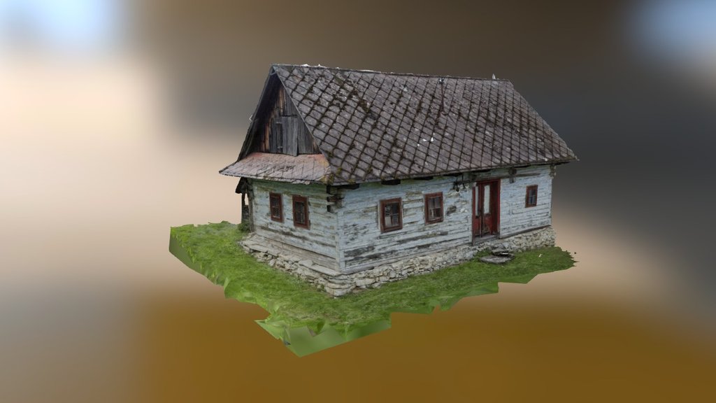 Čičmany village house - 3D model by Wishgranter (@milospfo) 3d model