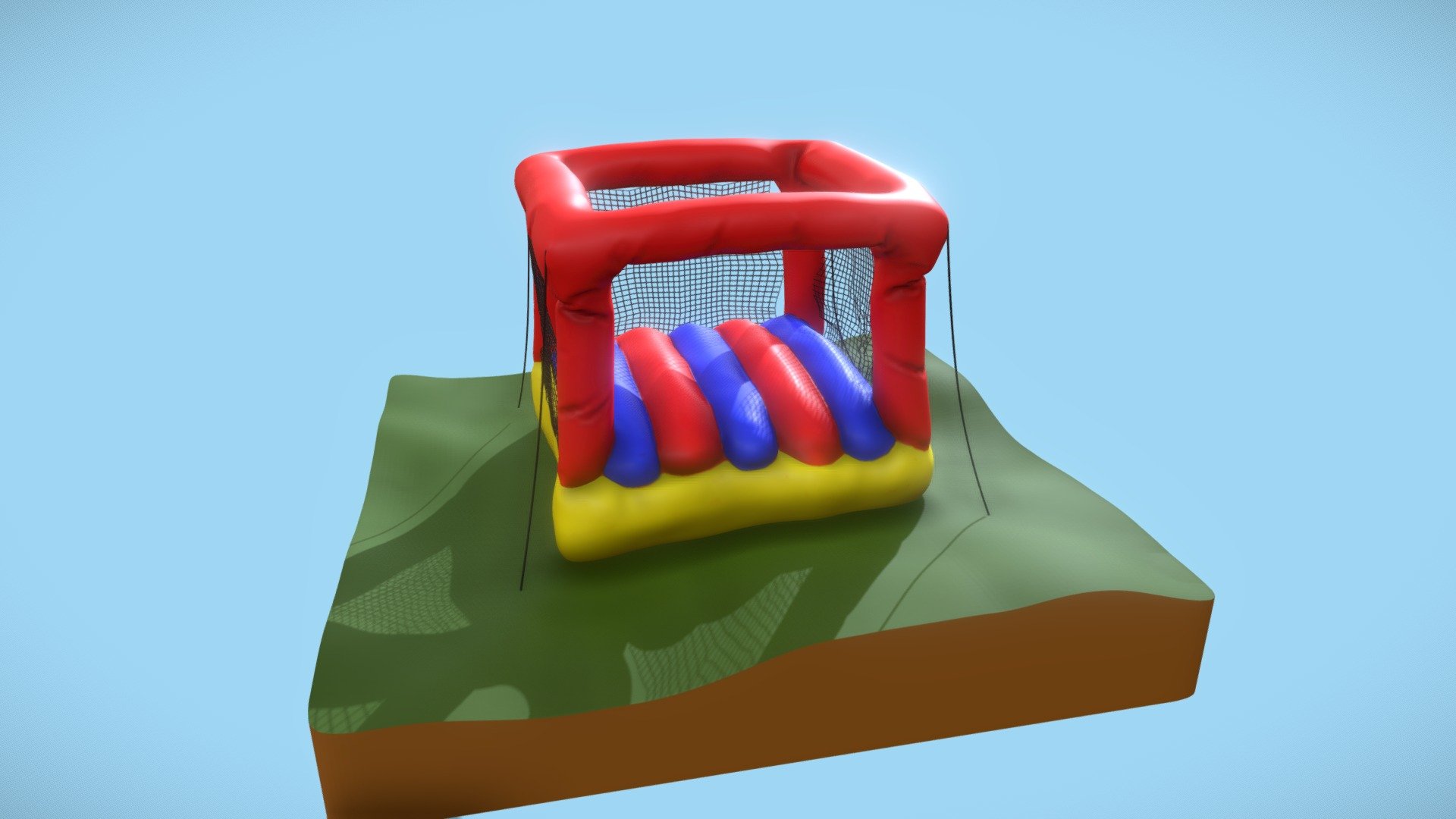 Bouncy bouncy - 3December Day 19 Castle - Download Free 3D model by defnotdan 3d model