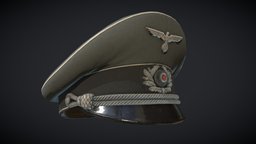 Infanterie Officers Schirmmütze cap, 2ww, military