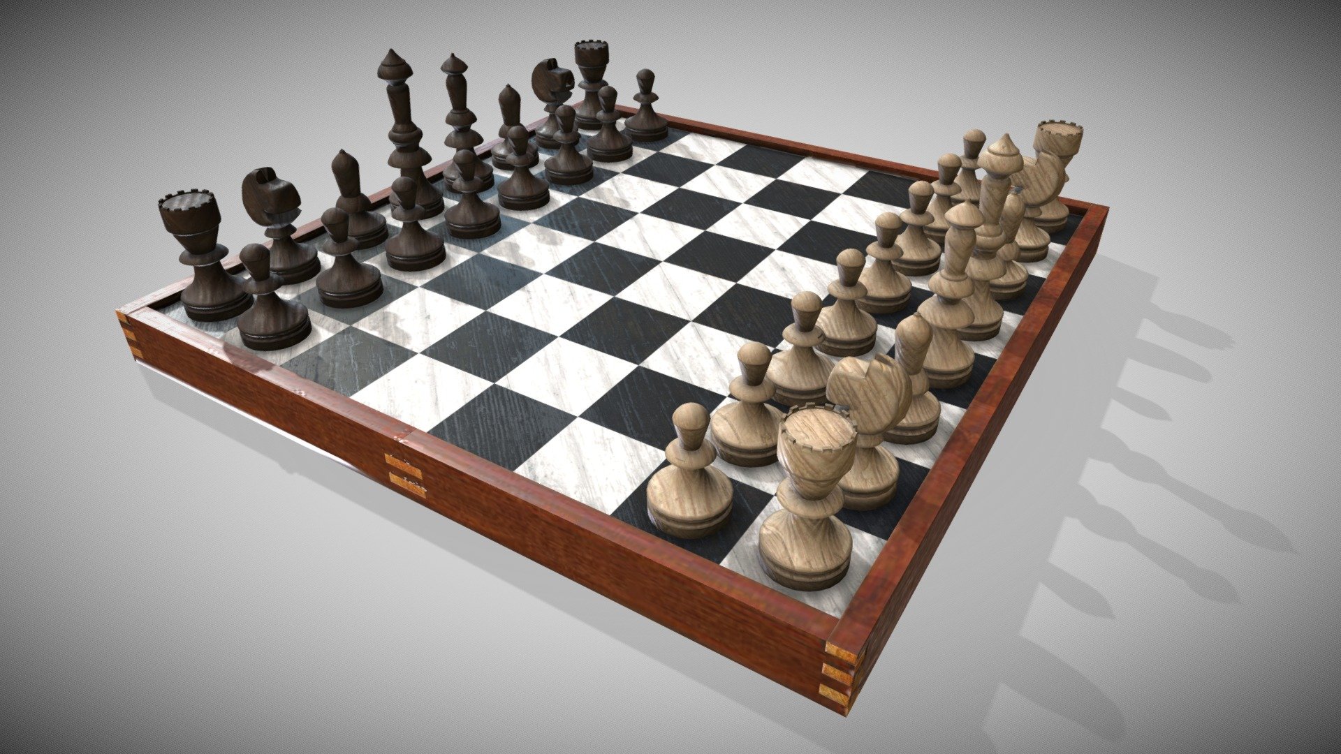 All in One Material PBR 4k - Chess Board - Buy Royalty Free 3D model by Francesco Coldesina (@topfrank2013) 3d model
