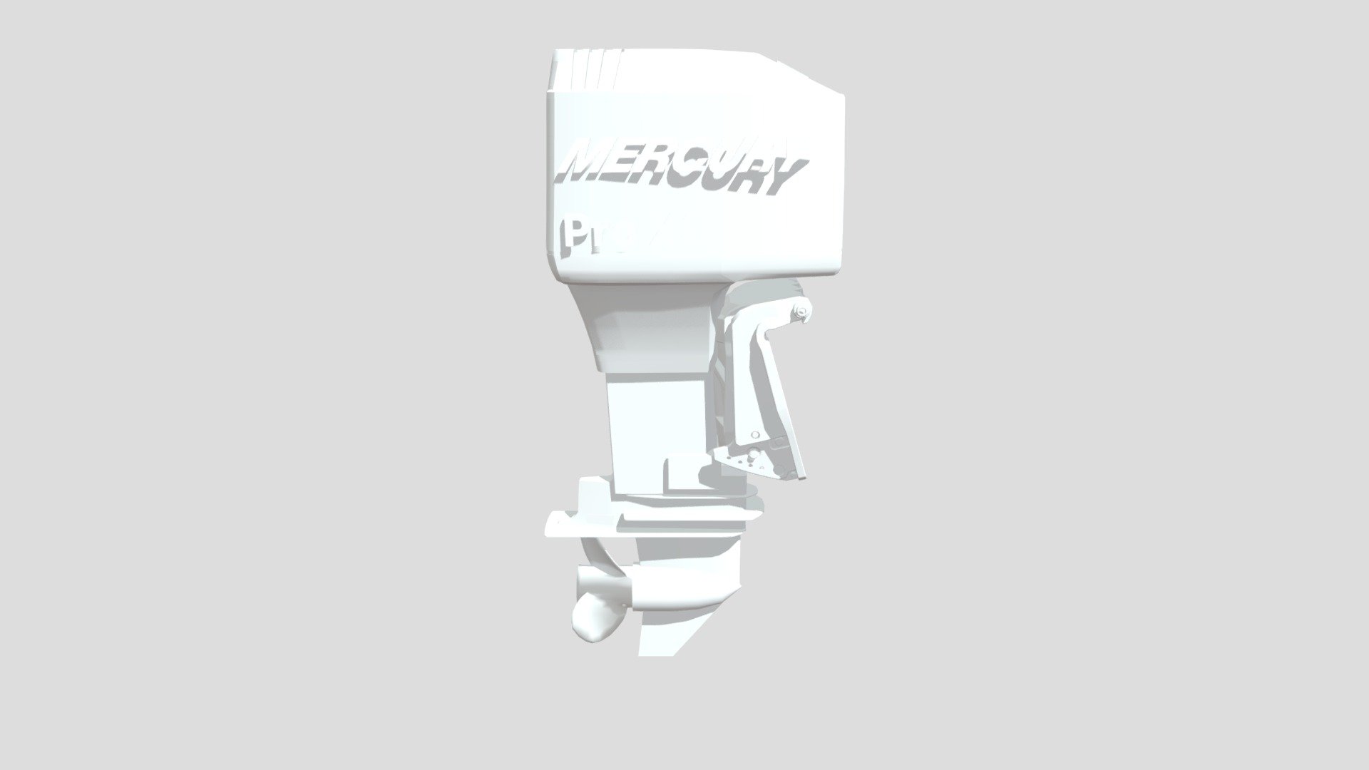 Boat Outboard Motor not for sale but uh yeh ??? - Outboard Mercury Pro X - 3D model by kovacdagamer 3d model