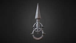 Fantasy Throwing Knife 2 rpg, warrior, fight, medieval, crystal, knives, melee, sharp, mmorpg, metal, battle, cutting, throwing-weapon, bladed, throwingknife, weapon, knife, sword, fantasy, dagger, knight, blade, noai