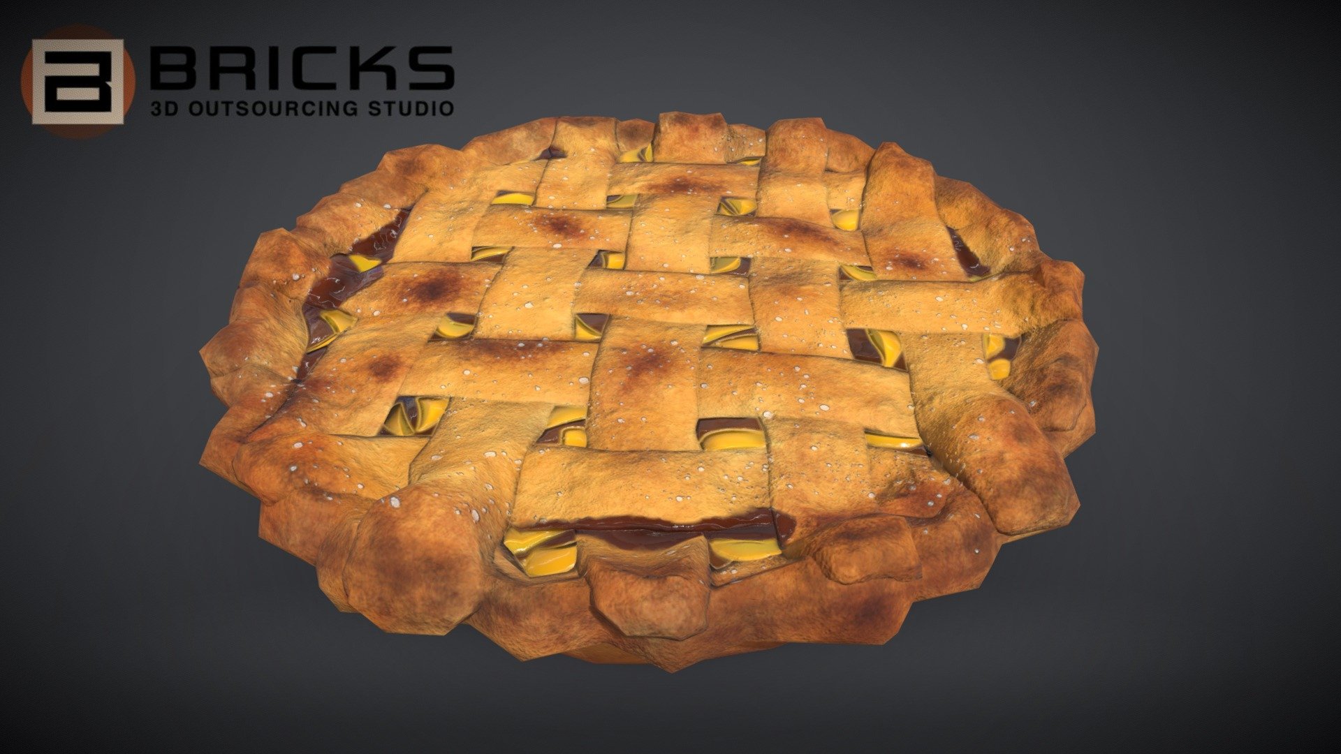 PBR Food Asset:
Peach Pie
Polycount: 1600
Vertex count: 802
Texture Size: 2048px x 2048px
Normal: OpenGL

If you need any adjust in file please contact us: team@bricks3dstudio.com

Hire us: tringuyen@bricks3dstudio.com
Here is us: https://www.bricks3dstudio.com/
        https://www.artstation.com/bricksstudio
        https://www.facebook.com/Bricks3dstudio/
        https://www.linkedin.com/in/bricks-studio-b10462252/ - Peach Pie - Buy Royalty Free 3D model by Bricks Studio (@bricks3dstudio) 3d model