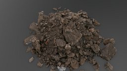 Small dirt pile archviz, medieval, soil, heap, loam, medievalfantasyassets, material