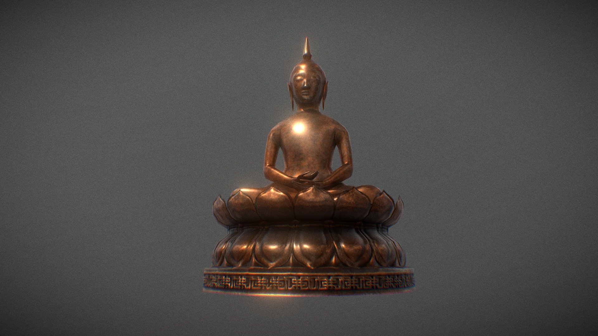 Low poly Buddha statue modelled in 3ds max, textured with photoshop 2 material id used. can be used for real time projects. AR/VR projects - Prop Buddha - Buy Royalty Free 3D model by melvinx 3d model