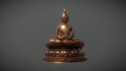 Prop Buddha buddha, lowpolymodel, lowpoly, low, poly