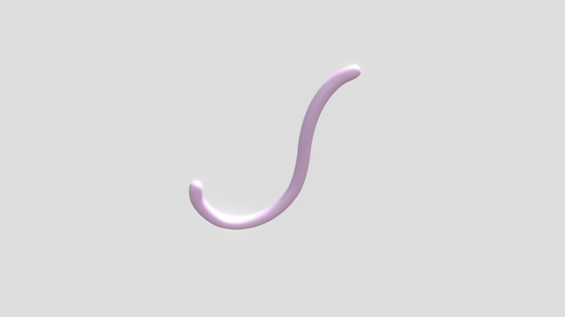 A pink cat tail like what the youtuber aphmau uses 3d model