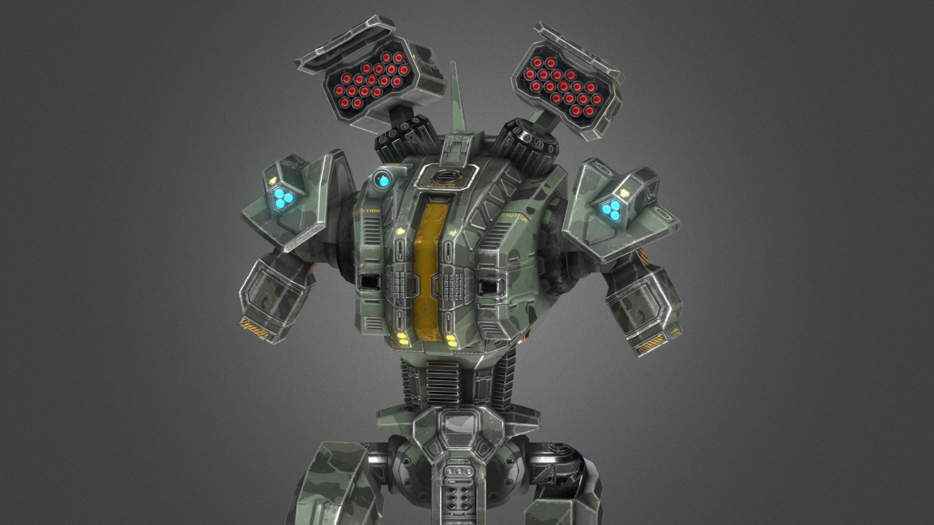 Havoc is one of my low-poly mech models designed for mobile game. It contains 2 moduler rifles and 2 lasers with high resolution diffusemap, normalmap,roughnessmap, emissivemap,metallicmap and specularmaps. Model is rigged and has walking animation embedded 3d model