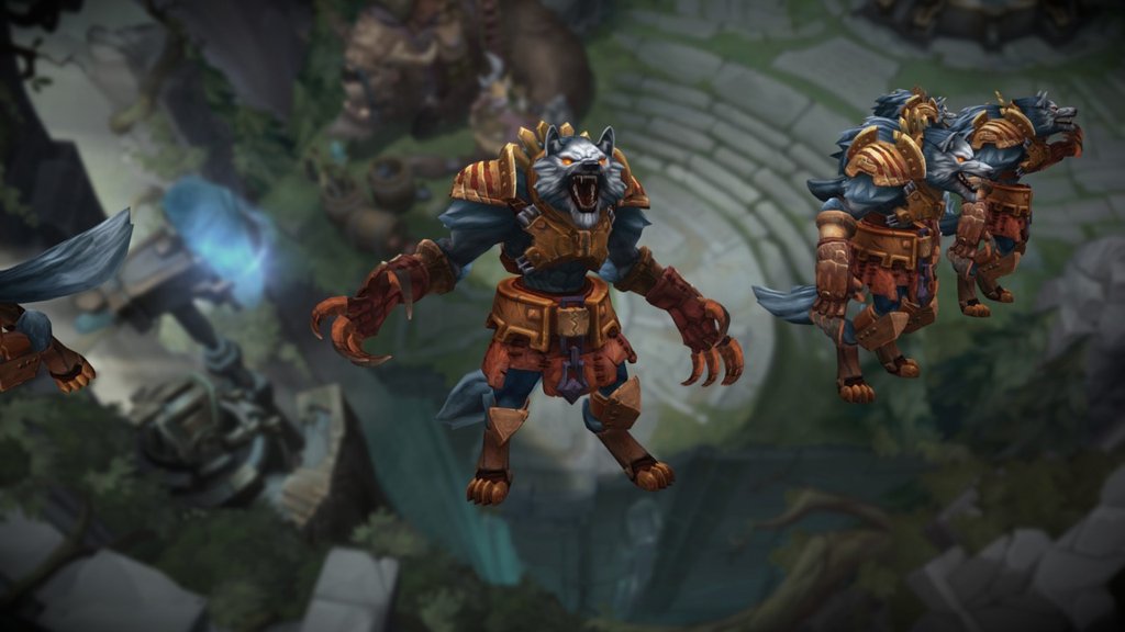 For the Riot Art contest held at Polycount.com - LoL Warwick - 3D model by wattmaggle 3d model
