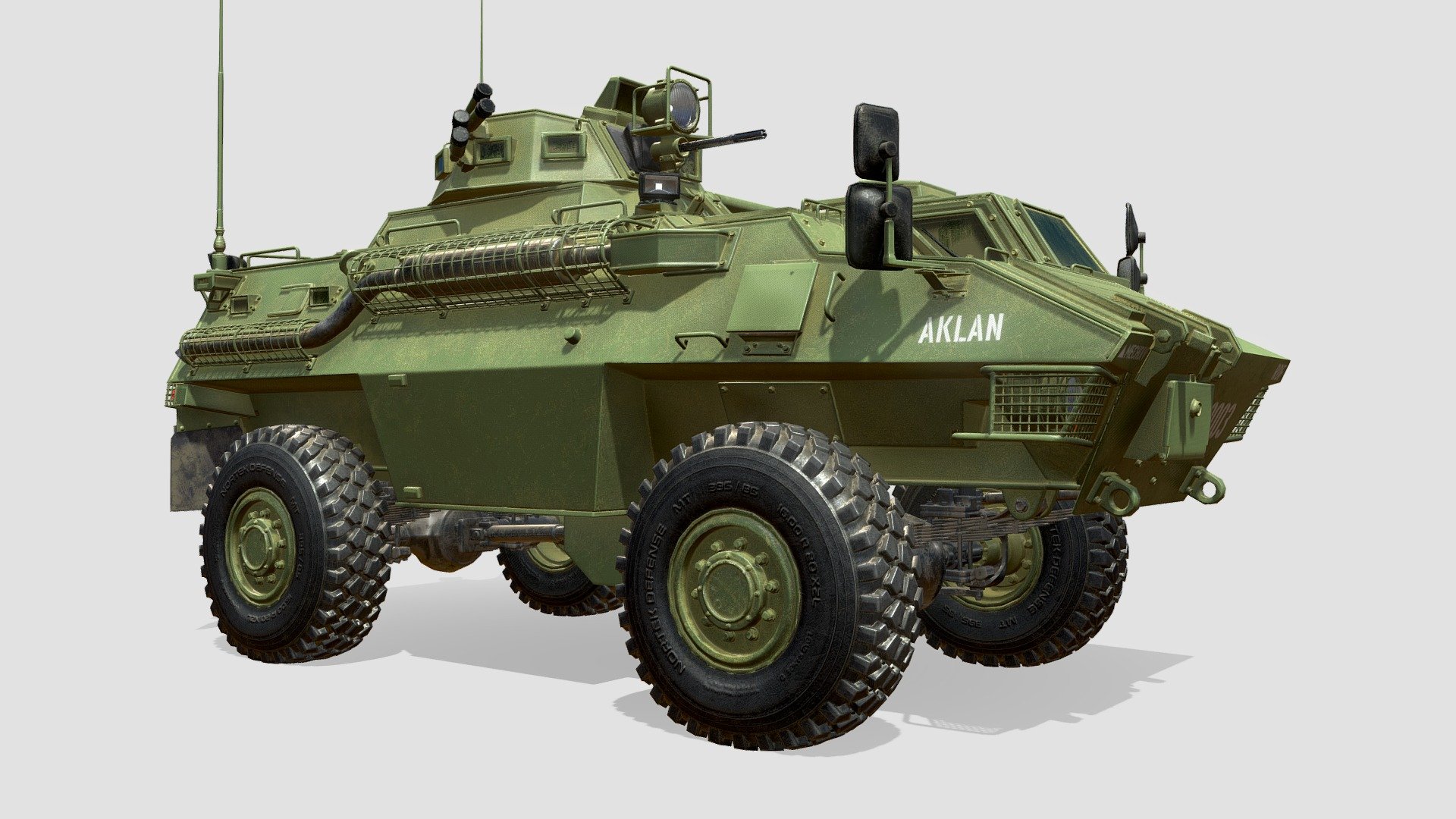 GKN Sankey Simba Armored Personnel Carrier used by the Philippine Army 3d model