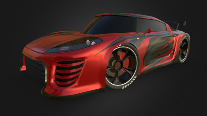 Built at the start of the year, havent modelled any cars for a while, decided to have a play with sketchfab. Lots of fun with PBR :) - Sports Car Concept - 3D model by skate3d 3d model