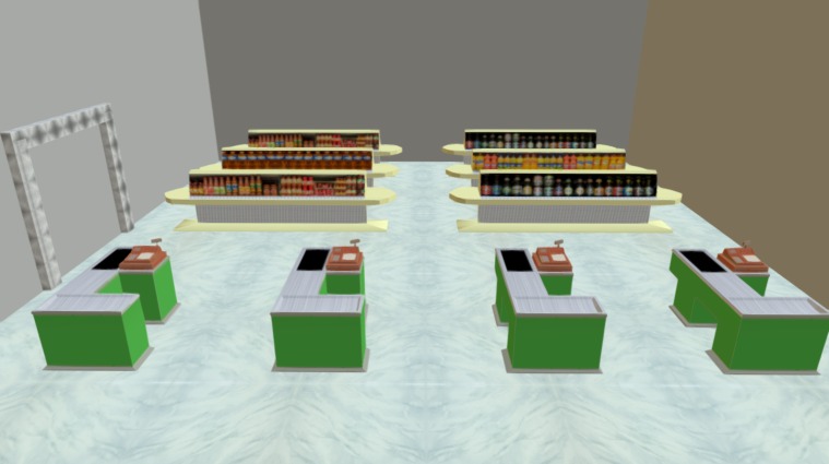Project 1 - Supermarket Final - 3D model by poochiers 3d model
