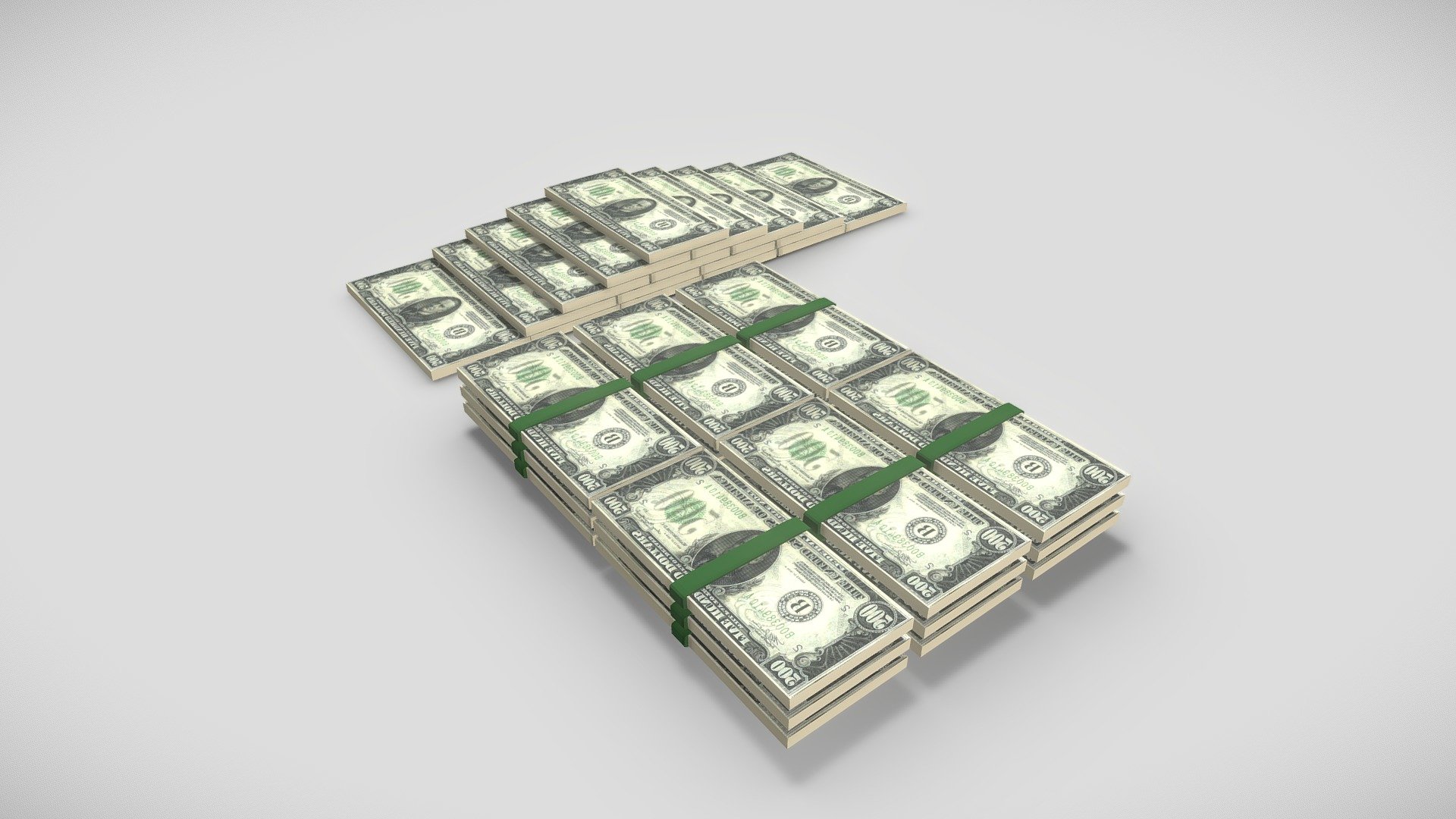 ** Free**

3D Model -  Dollars Money

Money for game use …

Money has been made on Blender

You will really like it - Dollars Money - 3D model by Delo (@DevFaisal) 3d model