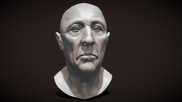 Old Man Sketch sculpt, old, head, man