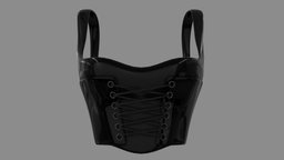 Latex lace corset top / bustier shirt style, shirt, , fashion, top, clothes, goth, gothic, lace, bdsm, latex, corset, bustier, eyelet, singlet, womenswear, laceup, female, clothing