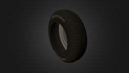 Tyre Baked Low Poly Test tire, tyre