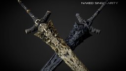 Ancient Black Great Sword | dark fantasy sword