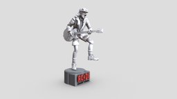 Angus Young stl, music, school, caracter, figure, devil, 3dprintable, australia, miniature, legends, obj, blues, 3dprinting, actionfigure, filament, resin, guitarist, acdc, guitarhero, rocknroll, hardrock, angusyoung, ender3
