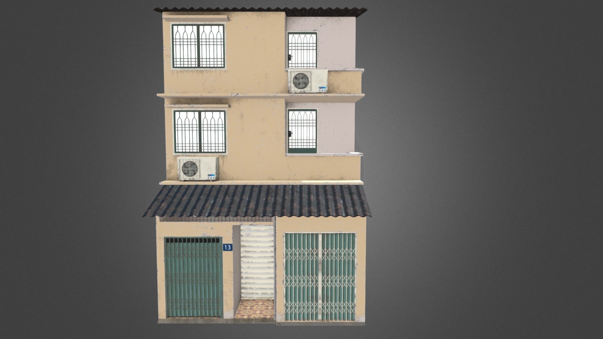 building_7 - 3D model by Malcony 3d model