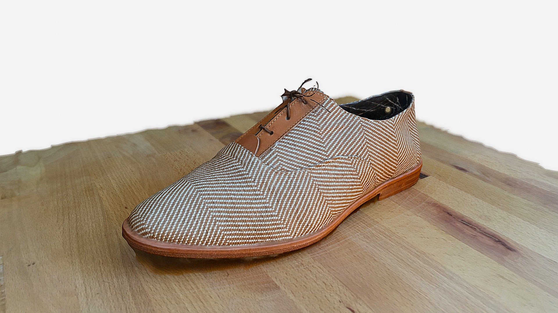 I discovered the Osborn shoe brand in Brooklyn a few years ago and fell in love. I just got a pair for my wife, here it is. It's beautifully handcrafted, with great leather.

I'm actually taking my first shoe making class this month, and the teacher is non other than Aaron Osborn, the founder of the brand, I can't wait!

In 2017, I'm publishing a 3D model every day, and sharing it on twitter with the hashtag #3Deveryday. Join the flock! - Day #8: Osborn Sand Dune Oxford shoe - 3D model by alban 3d model