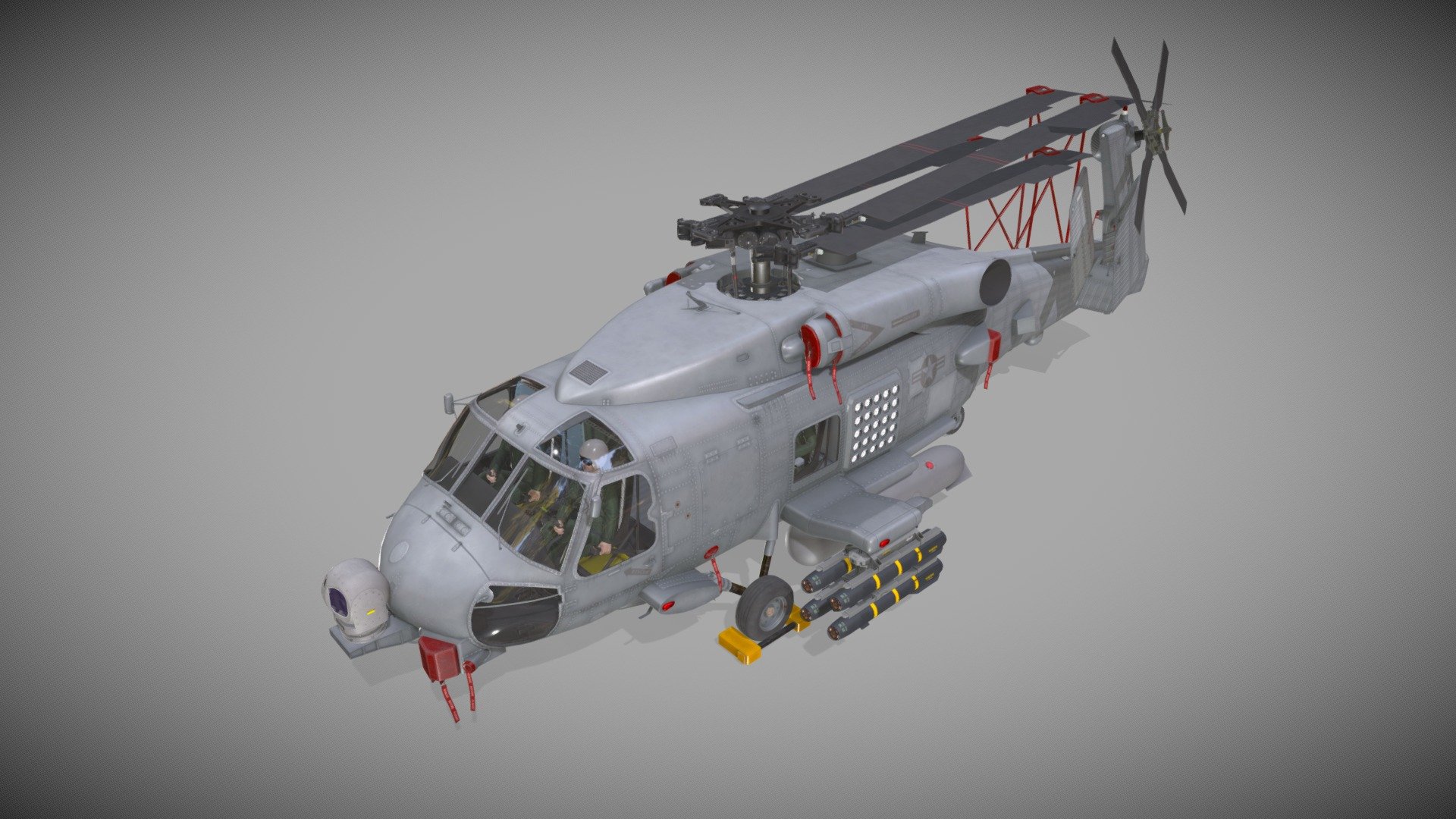 Anti-Submarine helicopter Sikorsky MH-60R &ldquo;Sea Hawk