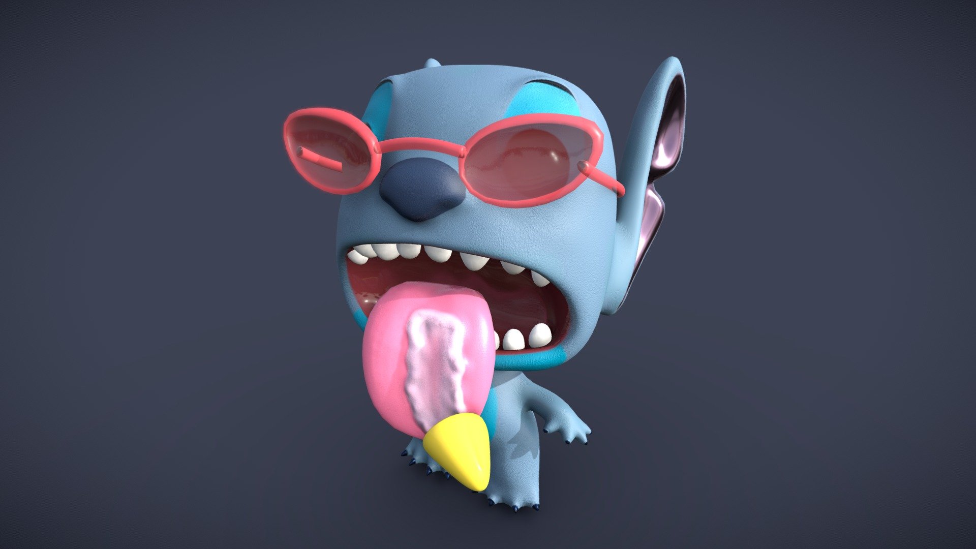 Summer Stitch Funko Pop - 3D model by sol.flores 3d model