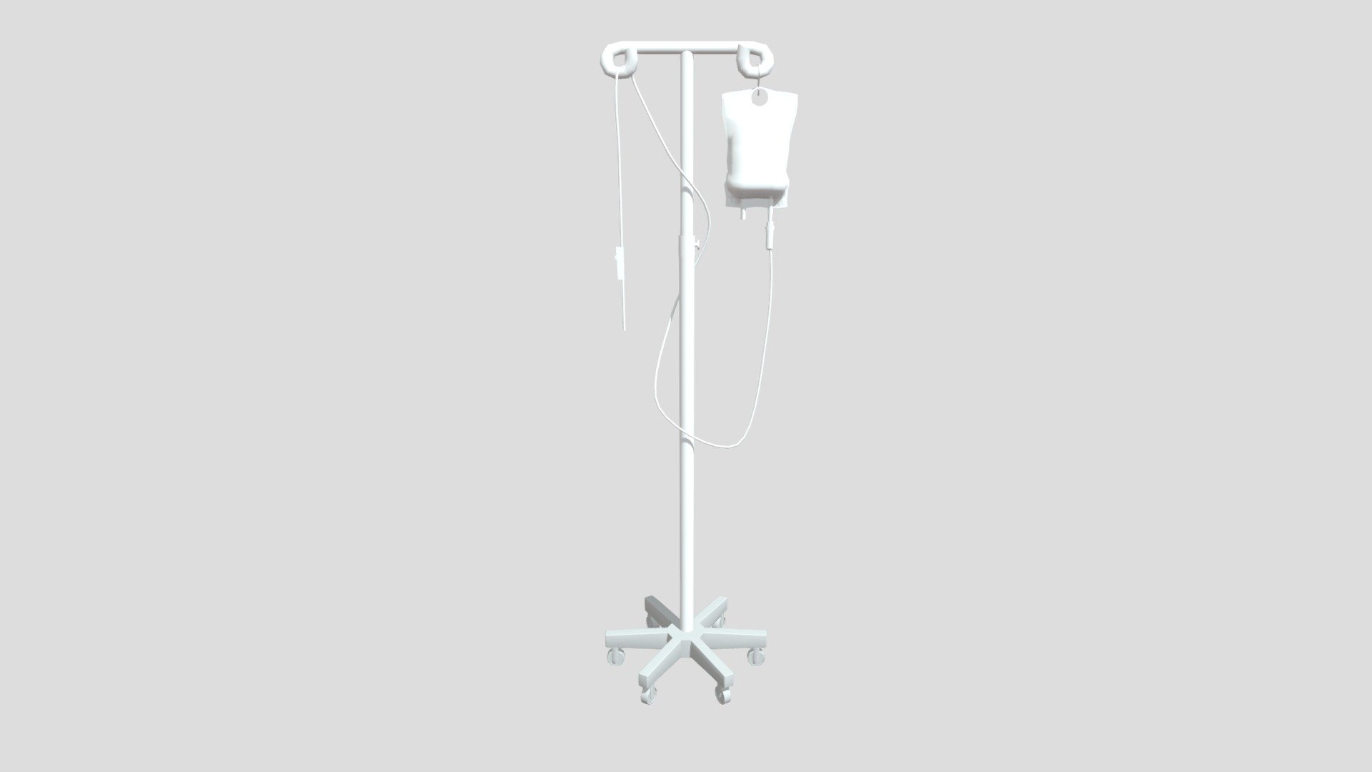Iv drip stand - 3D model by saba.nazir 3d model
