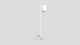 Iv drip stand 3dsmax-lowpoly, 3dsmax-3dmodeling, 3dsmax, lowpoly