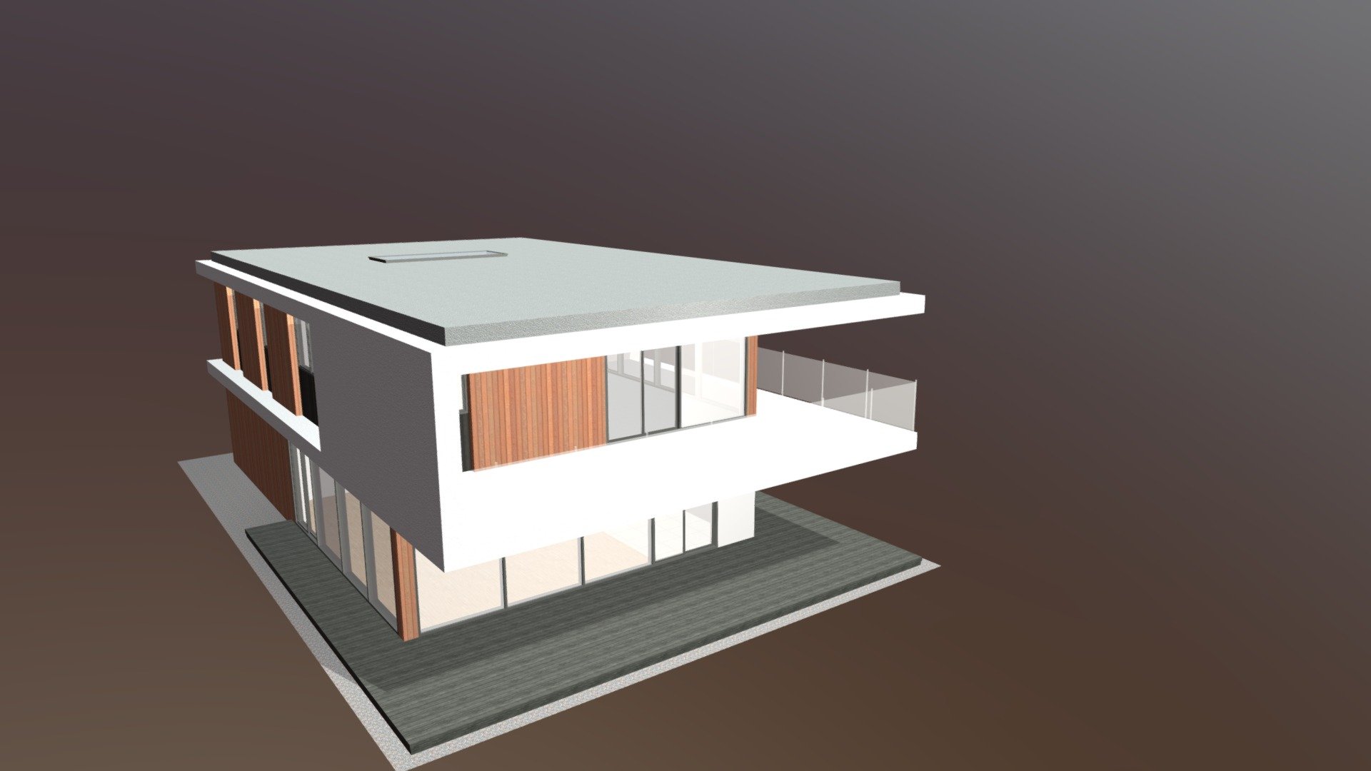 Medium poly modern house model. Both the first floor and the second floor are completely explorable including every single room - Modern House - 3D model by deklox 3d model
