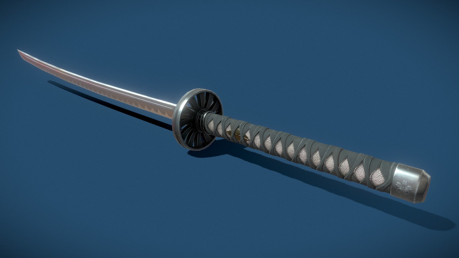 Deadly katana is traditional cold steel melee weapon of the Japanese samurai. Low Poly Sword. Compiled from several references. Optimized for games (game ready). Suitable for close-UPS, illustrations and various renderings. Textures set in 4K 3d model