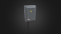 Electric Box industry, electronics, props, fuse, fusebox, substancepainter, substance, asset, game, electric