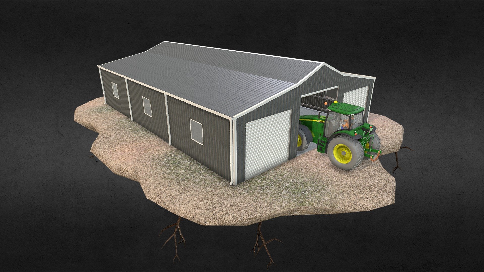 Australian Barn - 3D model by EDSAHERGOM STUDIO (@edsahergom) 3d model