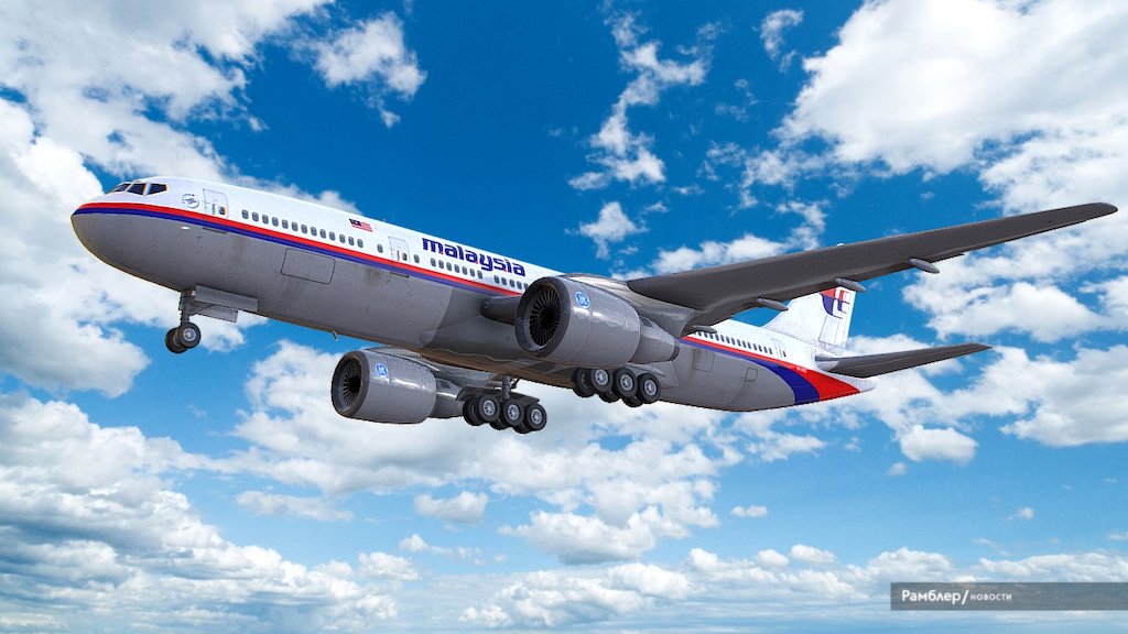 Boeing 777-200ER Malaysia Airlines - 3D model by Рамблер (@rambler-co) 3d model