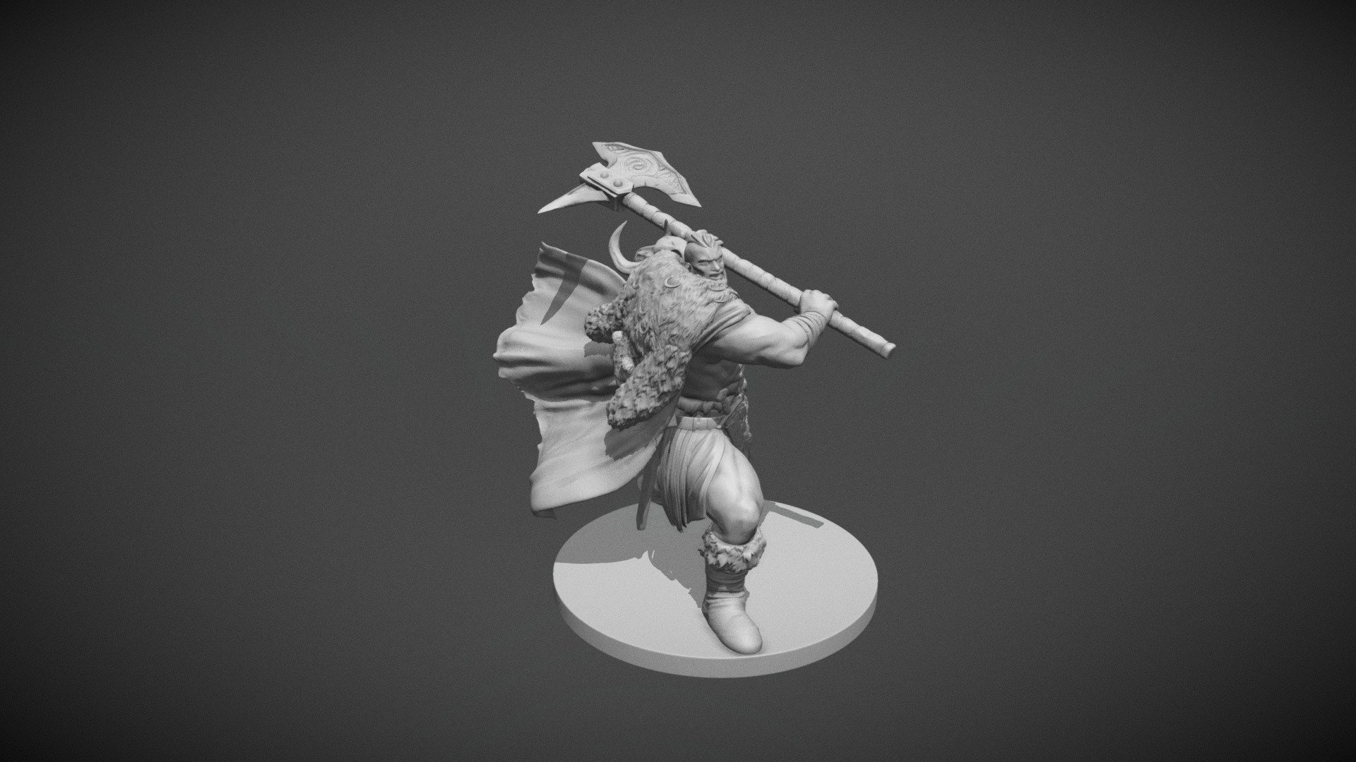 Vrhak - The Barbarian - 3D model by mattyp613 3d model