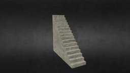 Concrete Stairs stairs, basement, steps, low-poly, lowpoly, concrete-steps, concrete-stairs, basement-stairs, basement-steps
