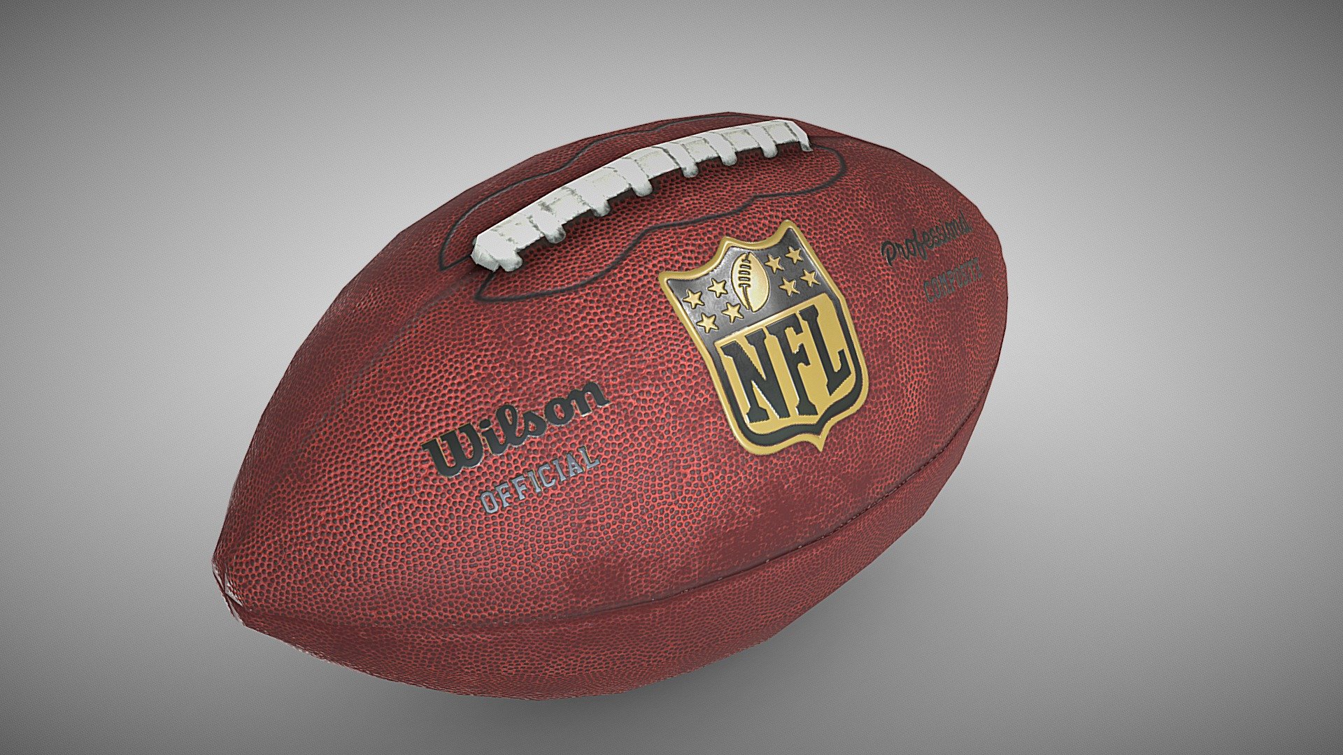 American WIlson Football. Created in around 4 hours 3d model